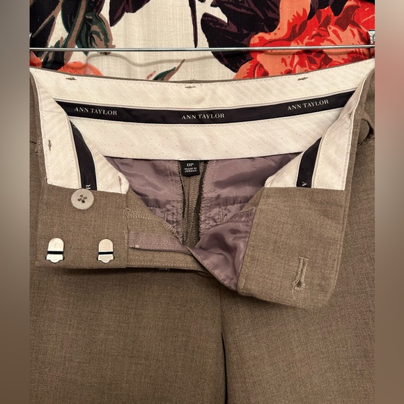 Petite Ann Taylor Mid-Rise Dress Pants - Picture 2 of 3